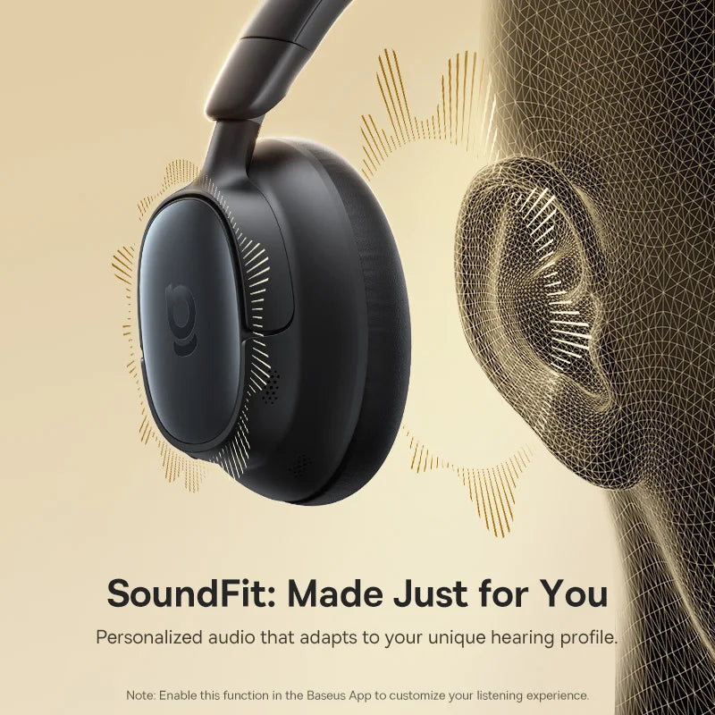 Baseus Bowie MH1 Bluetooth Headphones 48dB Noise Cancellation Hi-res