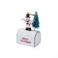 Bucolic Metal Santa Reindeer Hanging Ornament Holiday Window Display