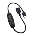 10-Stage Dimming Cable LED Light Control 5V 2A 3KEY USB Speed Zpaxo A1
