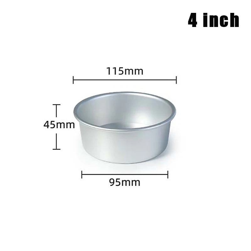 Cake Mould Aluminum Alloy Round Pudding Cheesecake Mold Baking Zpaxo 4inch