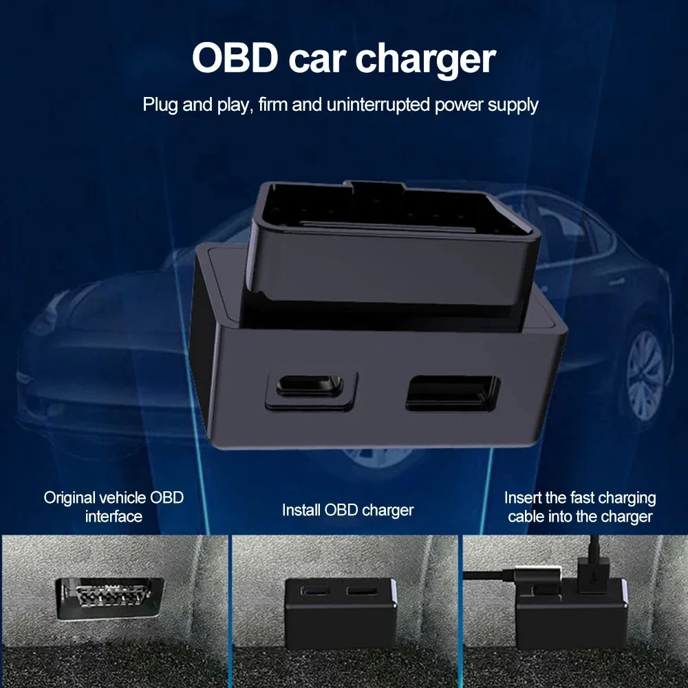 Tesla Model 3/Y/X/S OBD2 Splitter Charging Adapter