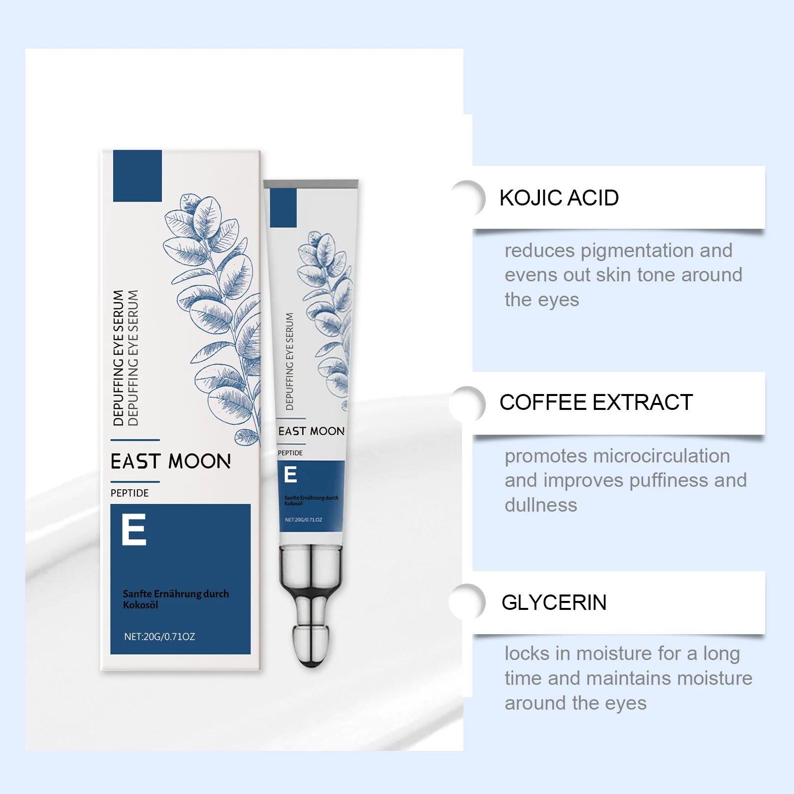 East Moon Men's Moisturizing Eye Cream – Dark Circles & Lines Men's Eye Cream Zpaxo