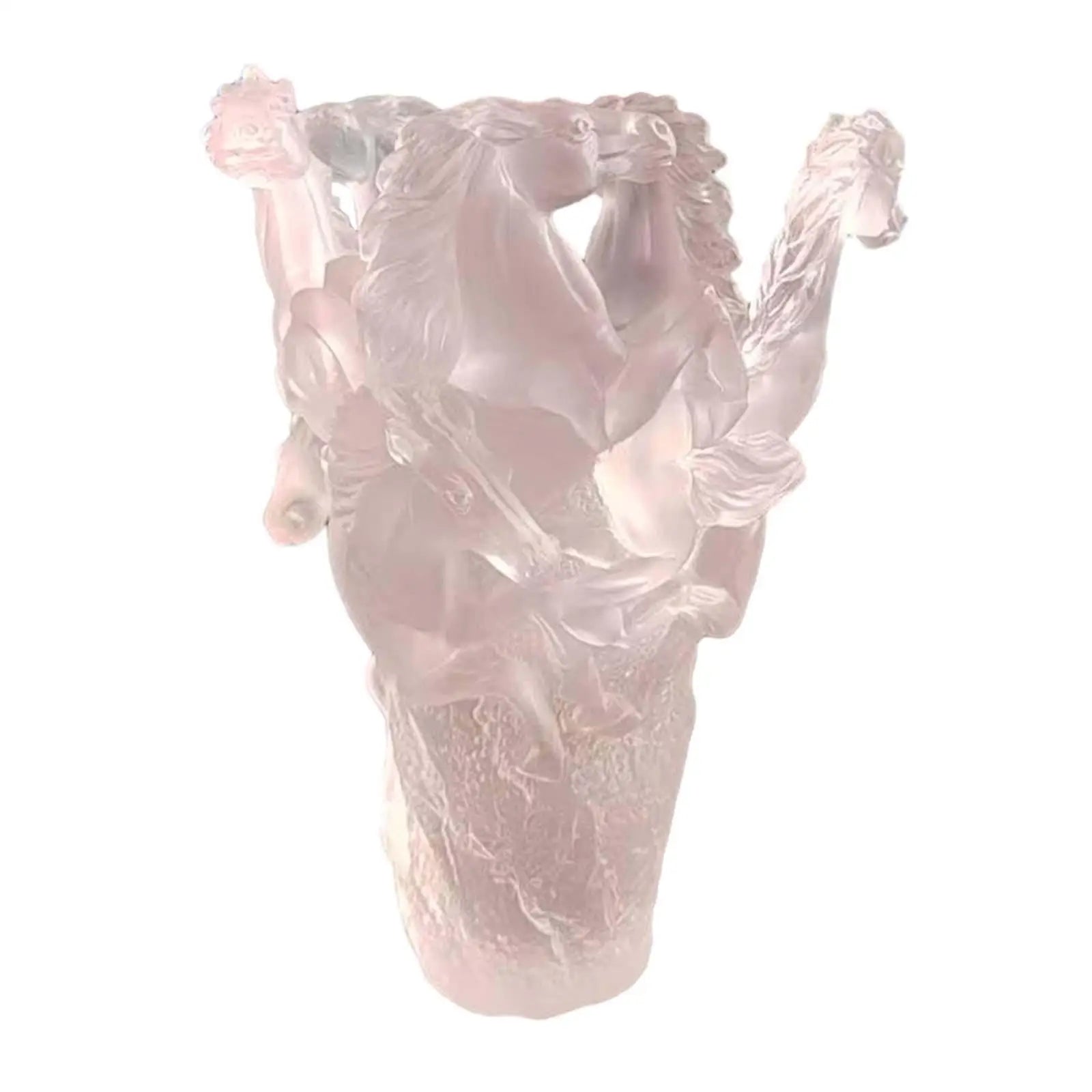 Multi-Horse Shaped Resin Flower Vase | Table Centerpiece Decor Decorative Resin Vase Zpaxo Transparent