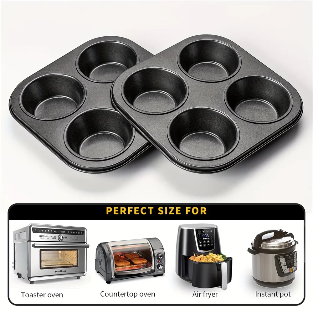 Air Fryer Muffin Pan Non-stick Small Oven Cupcake Baking Carbon Steel Zpaxo