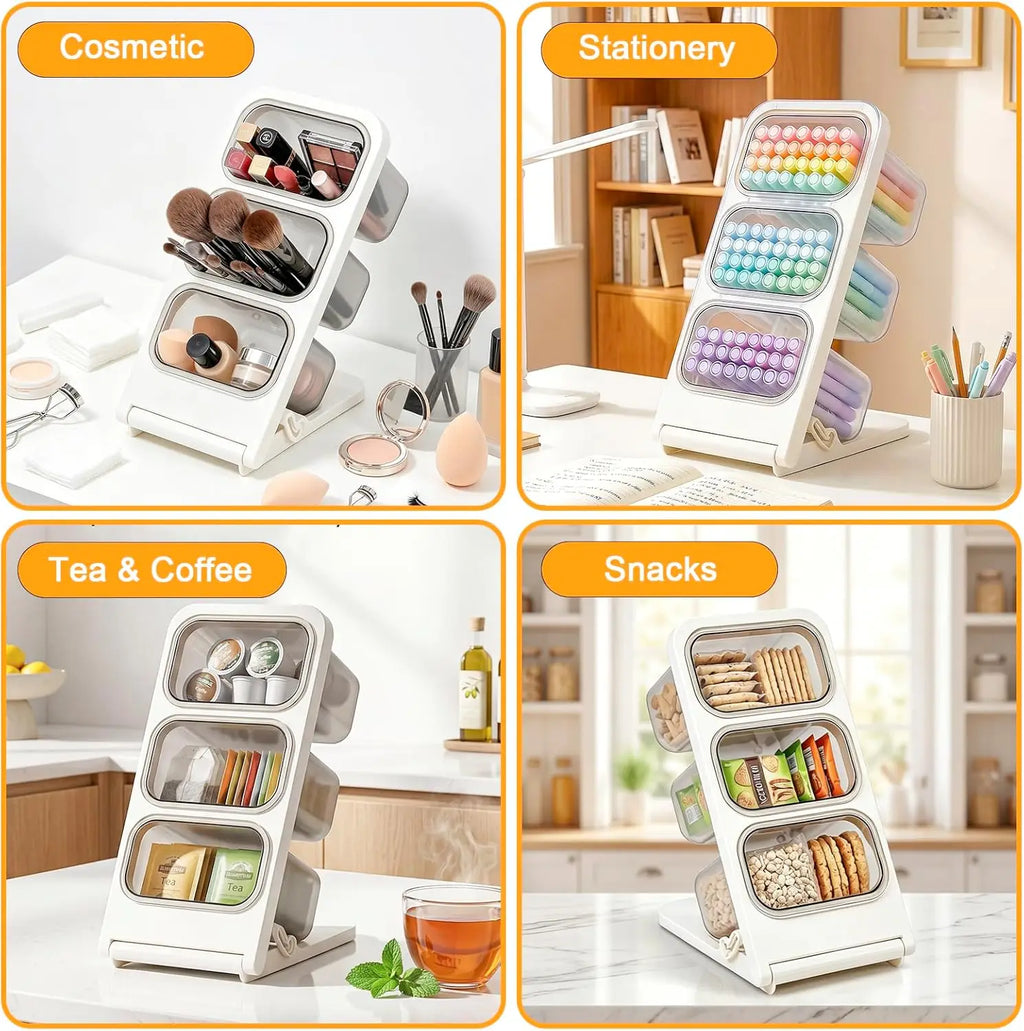 Large Capacity Slanting Desk Organizer Pen Holder Office Marker