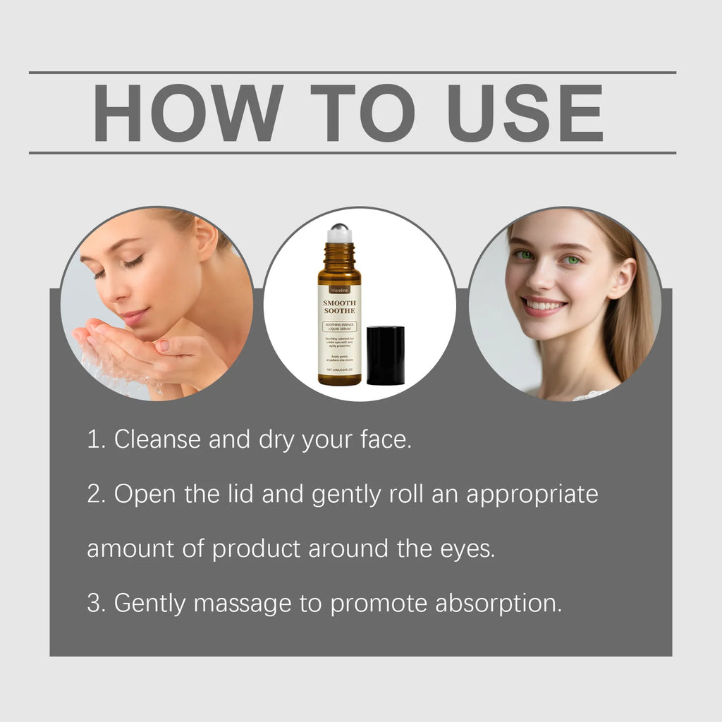 Anti-Wrinkle Eye Serum Ball Remove Dark Circles Eye Bags Puffiness Repair Lift Firm Moisturize Nourish Massage Eyes Care Roll-On Zpaxo