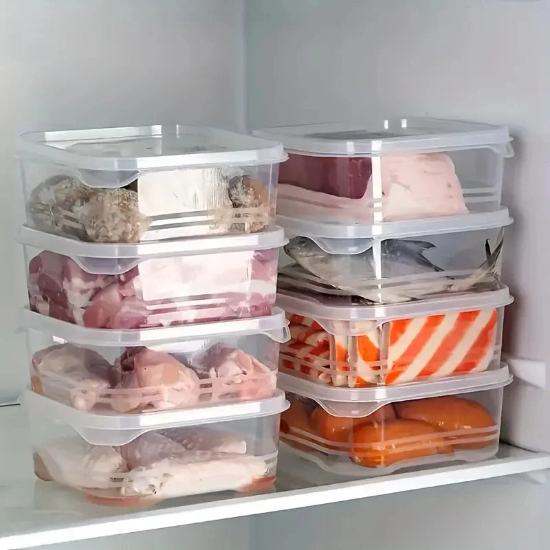 Stackable Microwave-Safe Food Containers for Veggies, Meat, Ginger, Grains - Kitchen & Camping Use Zpaxo
