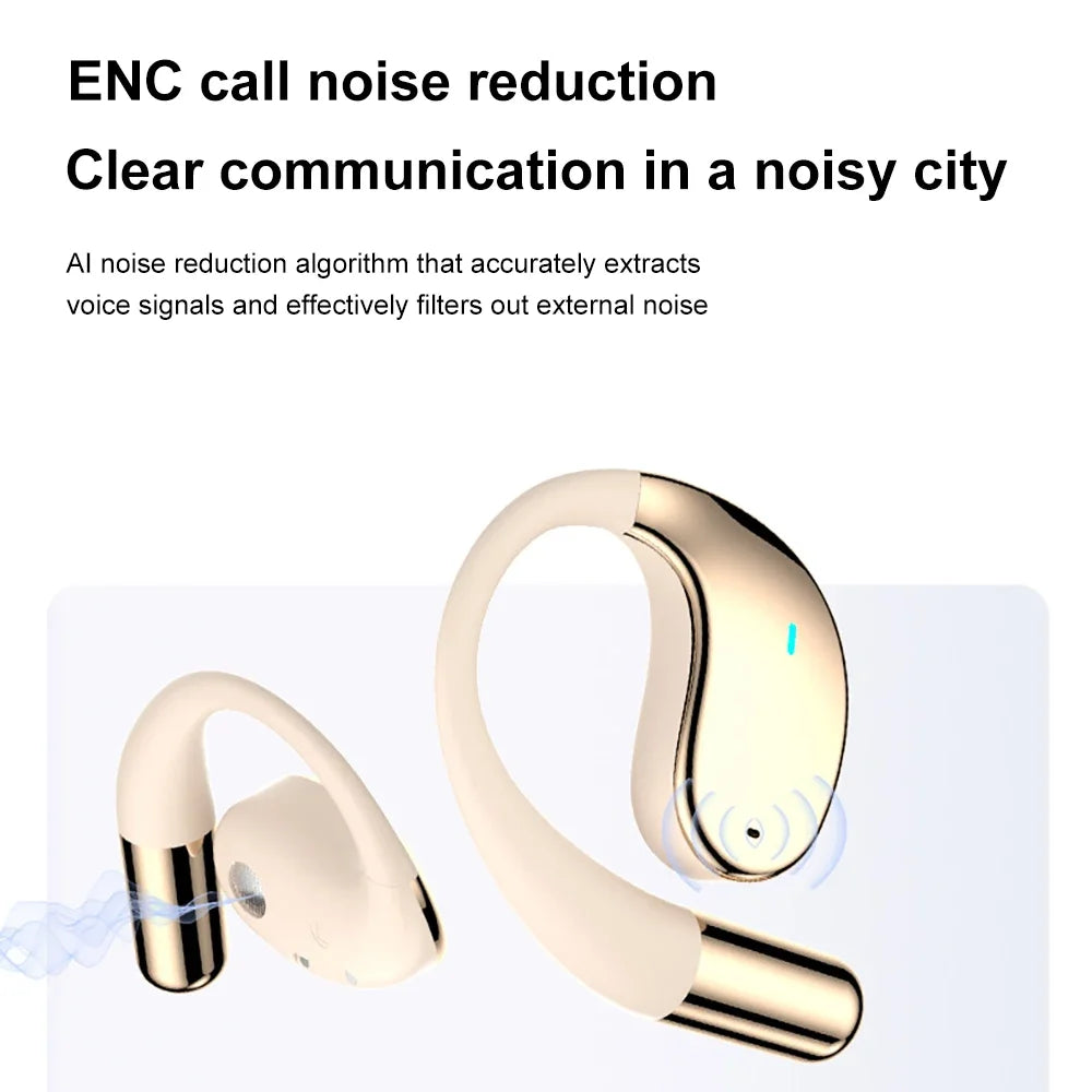 KEBIDUMEI AI Real Time Translator Earphones Bluetooth 5 4 Ear Hook