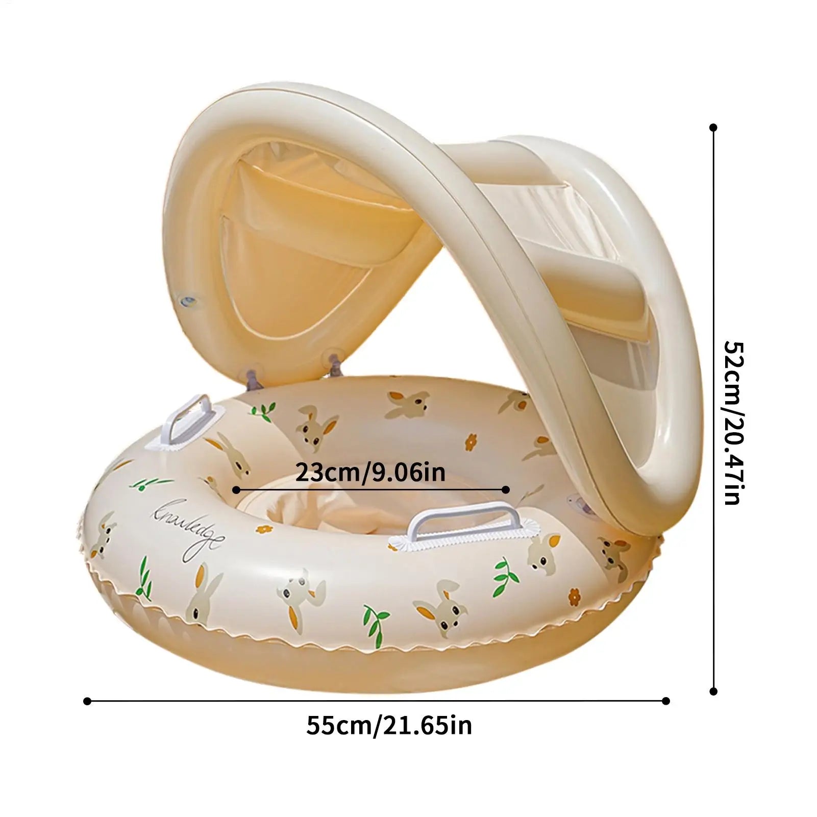 Kid Swim Float Portable Sun Protection Swimming Beach Bathtub Bath