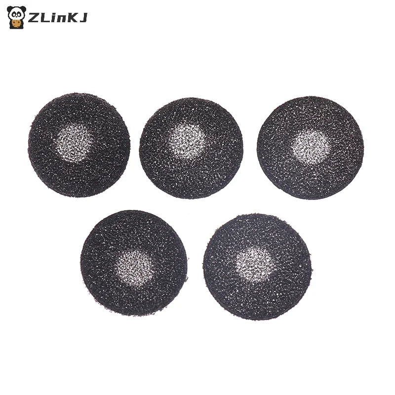 Lot Black Sponge Earmuffs Ear Eartips Headphone Protection Cover Flat Zpaxo