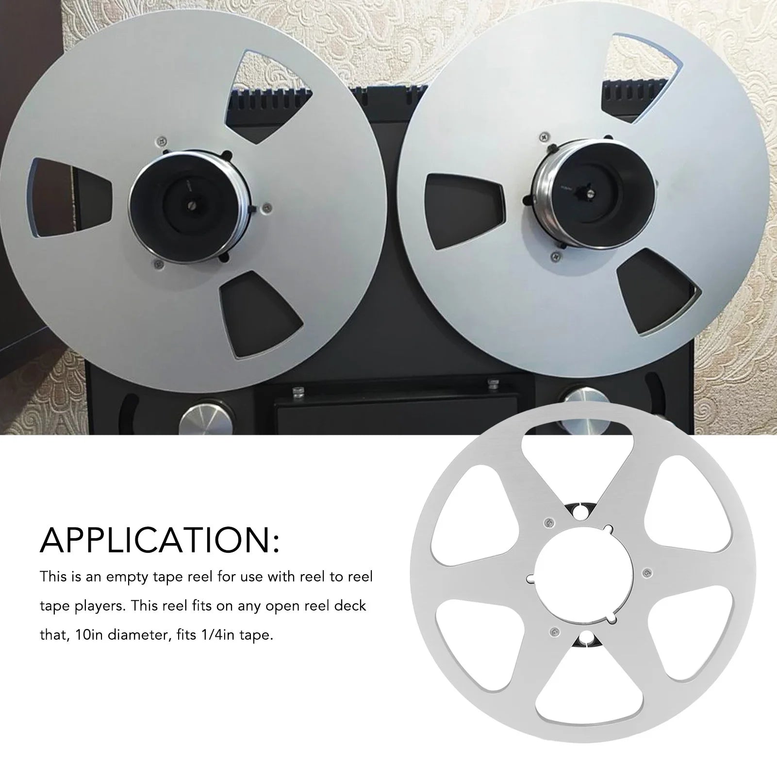Open Reel Takeup 6 Holes Sound Aluminum Empty 1 Tapes