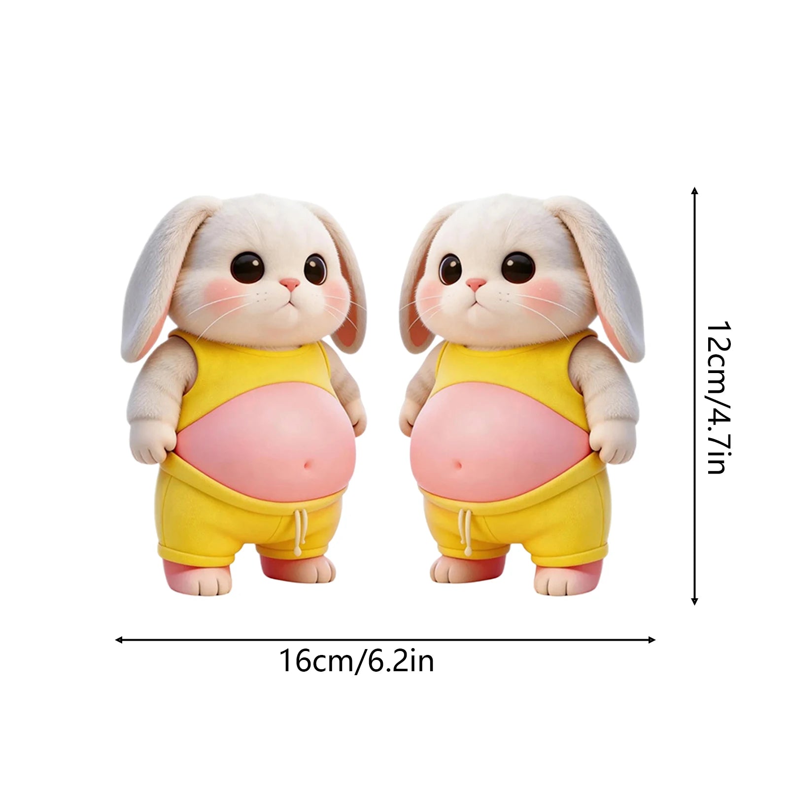 3D Squeeze Puppy Cartoon Stickers – Kids Party Favor Decor Cartoon Sticker Set Zpaxo bunny
