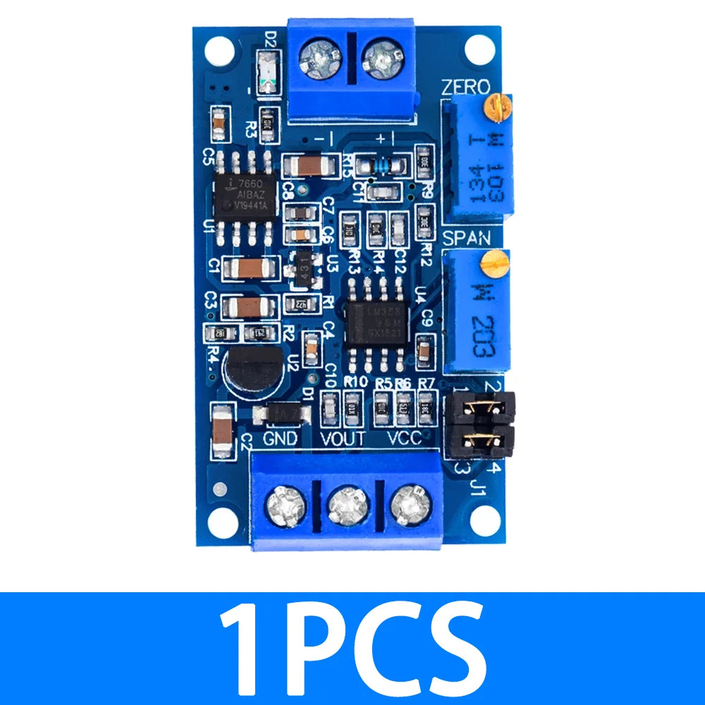 0-20mA 4-20mA Current To Voltage Transmitter Module, 0-3.3V 0-5V 0-10V Signal Converter Board Zpaxo 1pcs