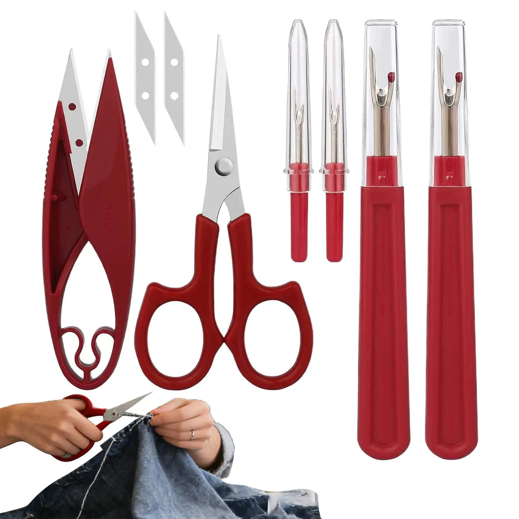 Sewing Seam Ripper Ergonomic Thread Cutter Scissor Handy Tool 4 1