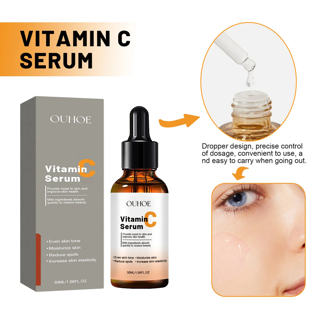 Anti Aging Facial Serum Vitamin C Reduce Fine Lines Forehead Wrinkles Zpaxo
