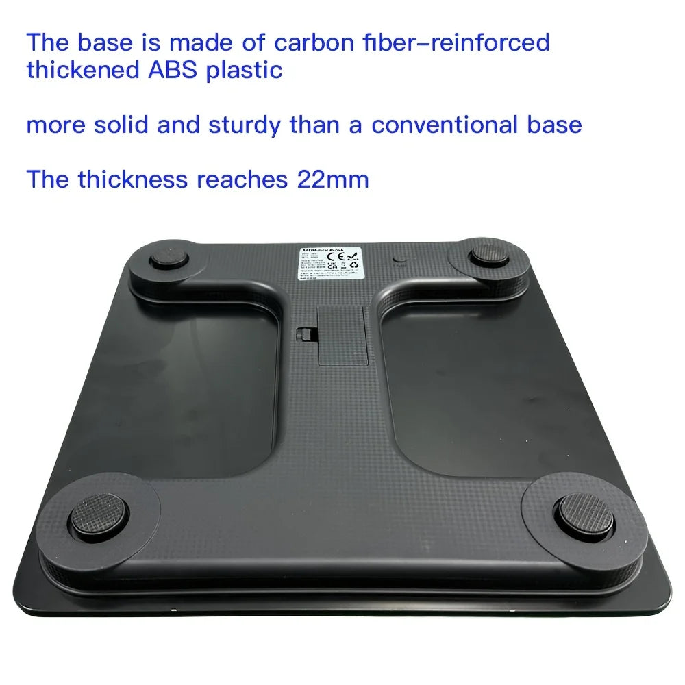 High-Precision Bathroom Scale, Electronic Scale, Accurate, with LED Display And Temperature Reading Switchable Between Zpaxo