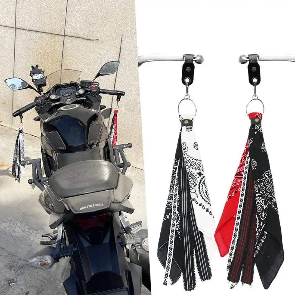 Universal Motorcycle Handlebar Square Towel Personality Hip Hop Retro Zpaxo