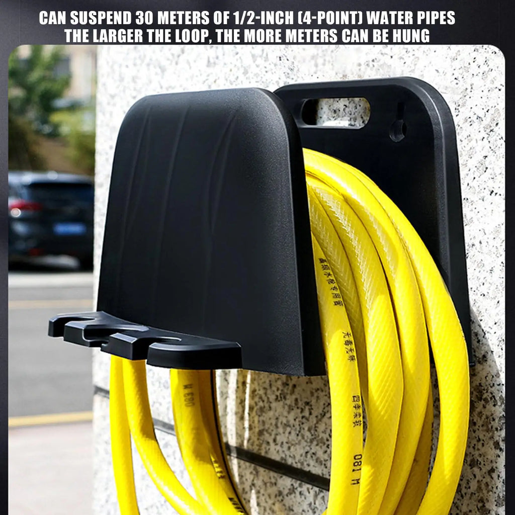 Garden Hose Holder Wall Mounted Space Saving Rack Water Hose Holders for Outside for Yard Farm Patio Beach Lawn Window Car Zpaxo