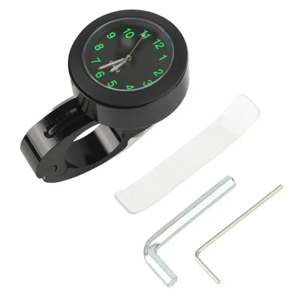 Waterproof Motorcycle Quartz Watch Aluminum Housing Luminous Zpaxo Black