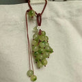 Creative Elegant Grape Cluster Pendant Green Alloy Crystal Phone Zpaxo Style 3