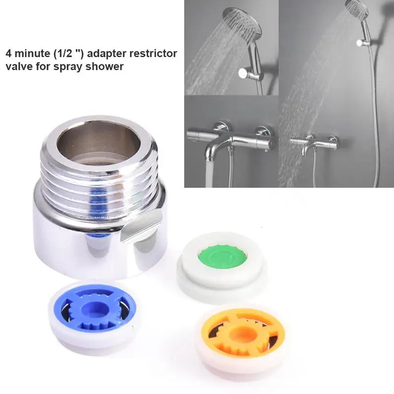 Shower Flow Reducer Limiter Water Saving 3 Different Hose Pipe