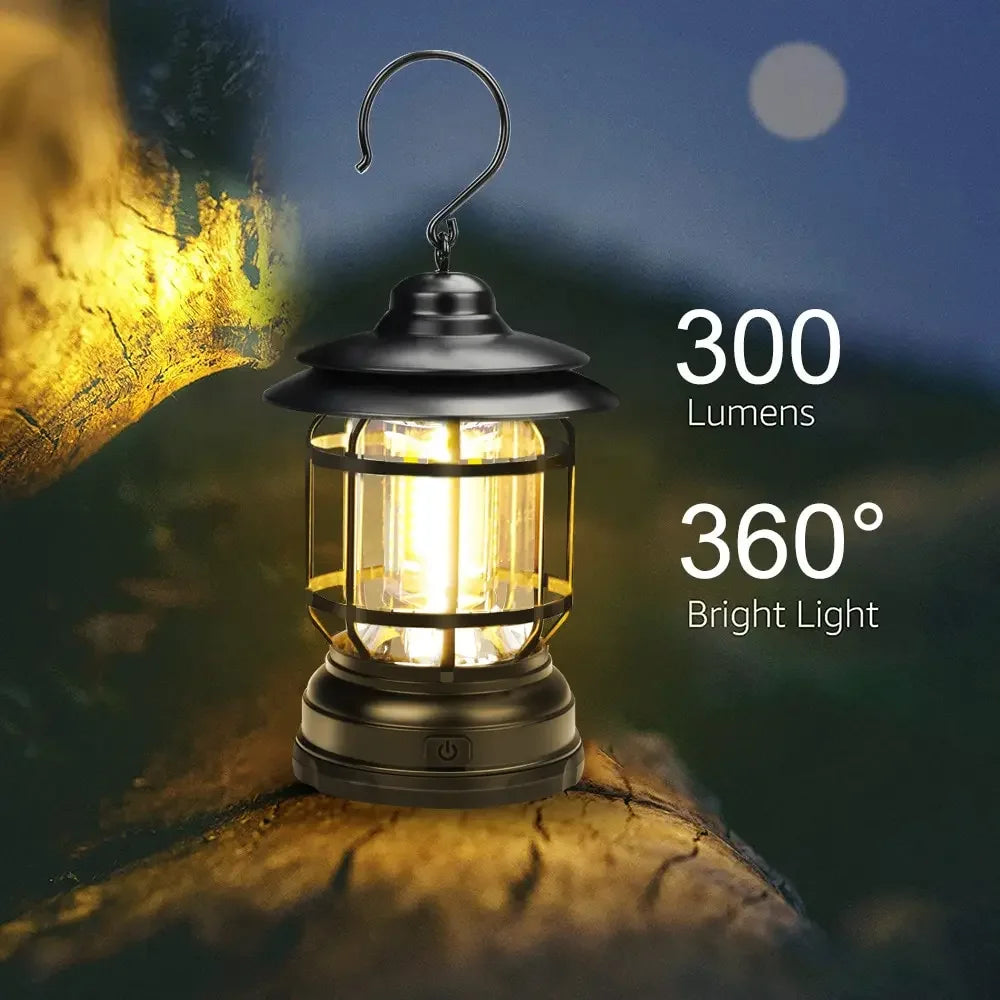 ESMARTER COB LED Camping Lantern – 2 Modes, Waterproof