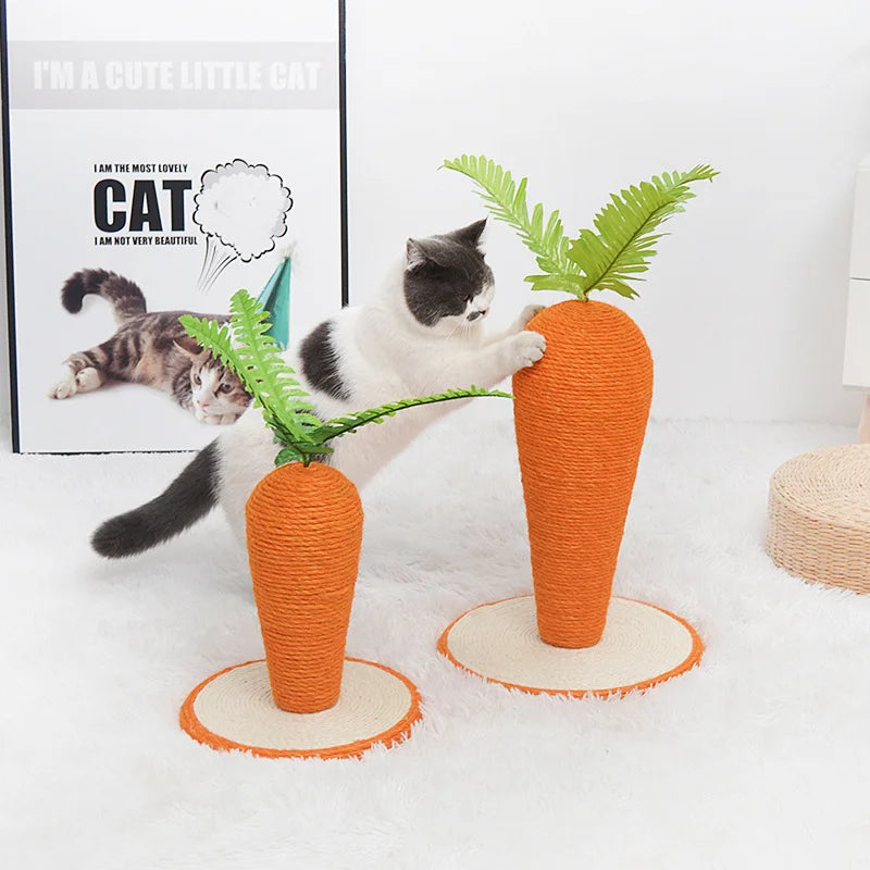 Cat Crawling Frame Cat Scratching Board Cat Scratching Pillar Cat Home Fun Toys Pets Cats Sisal Carrots Pet Supplies Zpaxo