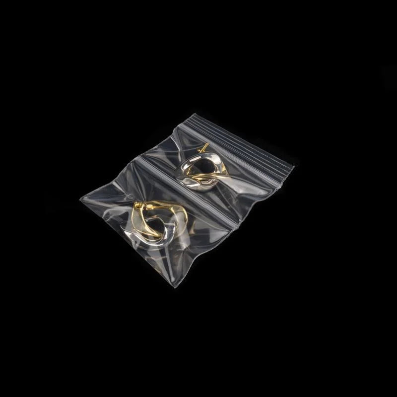 CM200Pcs Transparent Double Pocket Bags Home Travel Coins Pearls