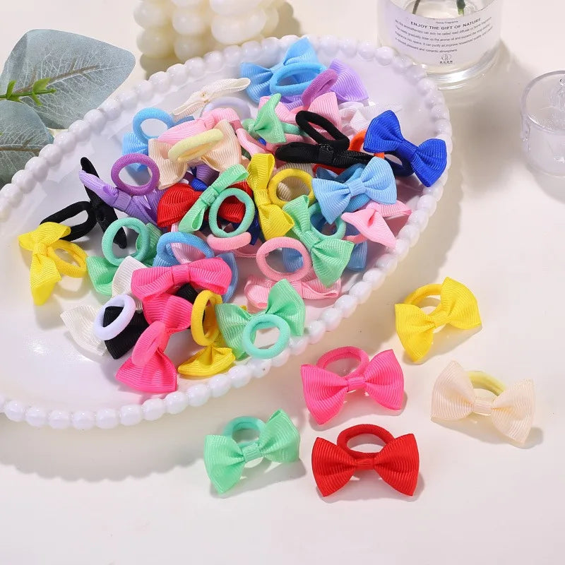 Cute Bow Elastic Non-slip Hair Ties | Suitable for All Occasions: Festive Photography, Fun Soft Hair Accessories Zpaxo