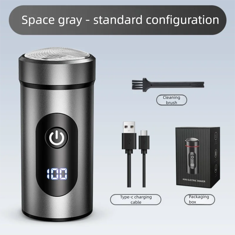 Aluminum Alloy Small Steel Cannon Electric Mini Digital Shaver Water