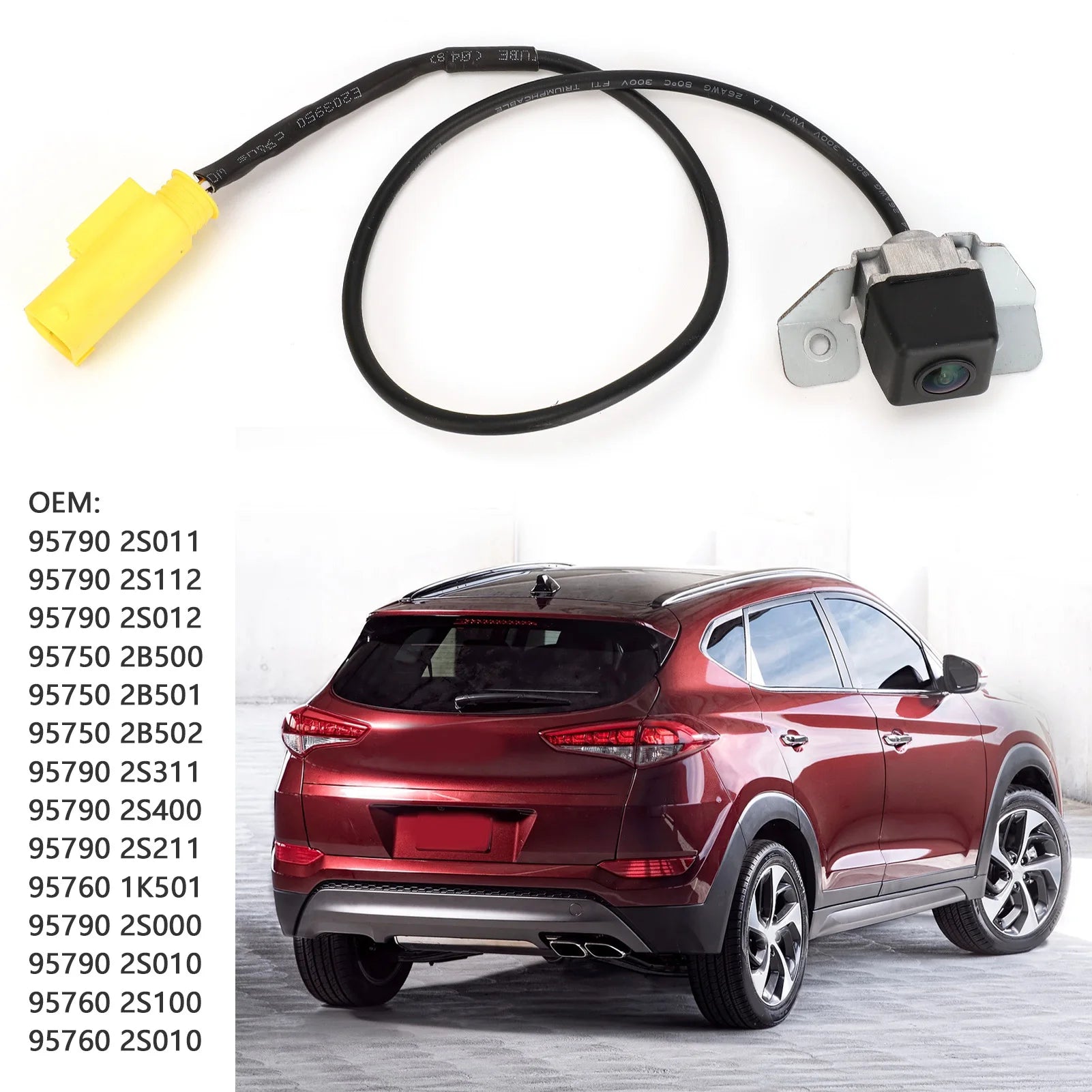 Car Rear View Backup Parking Camera IP68 Waterproof 95790 2S012