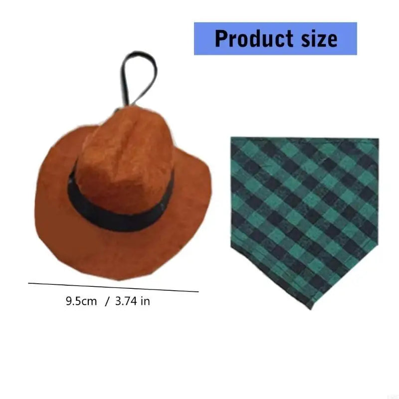 Hamster Halloween Bandana Soft Scarf Triangular Kerchief Plaids