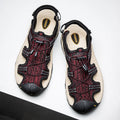 Summer Men Sandals Leather Mens Casual Shoes Outdoor Beach Roman Zpaxo A8326 42