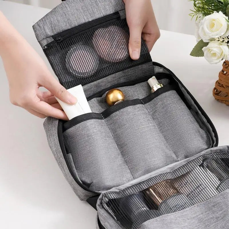 Hanging Travel Toiletry Bag – Wet & Dry Separation Organizer