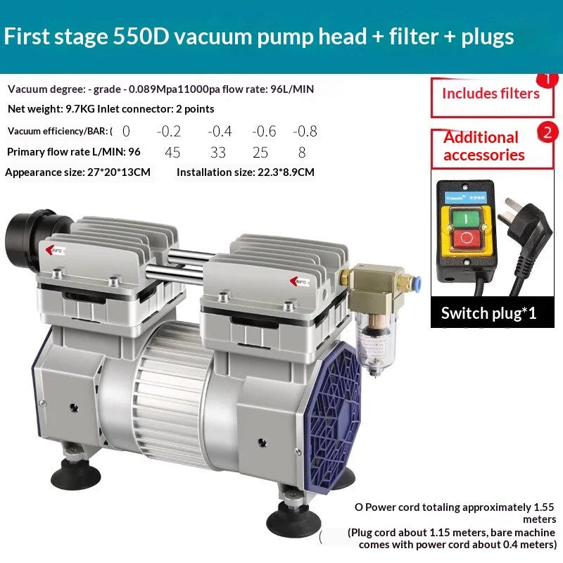 machine Negative pressureLarge flow small vacuum pump Oil-free vacuum Silent industrial air Vacuum Zpaxo