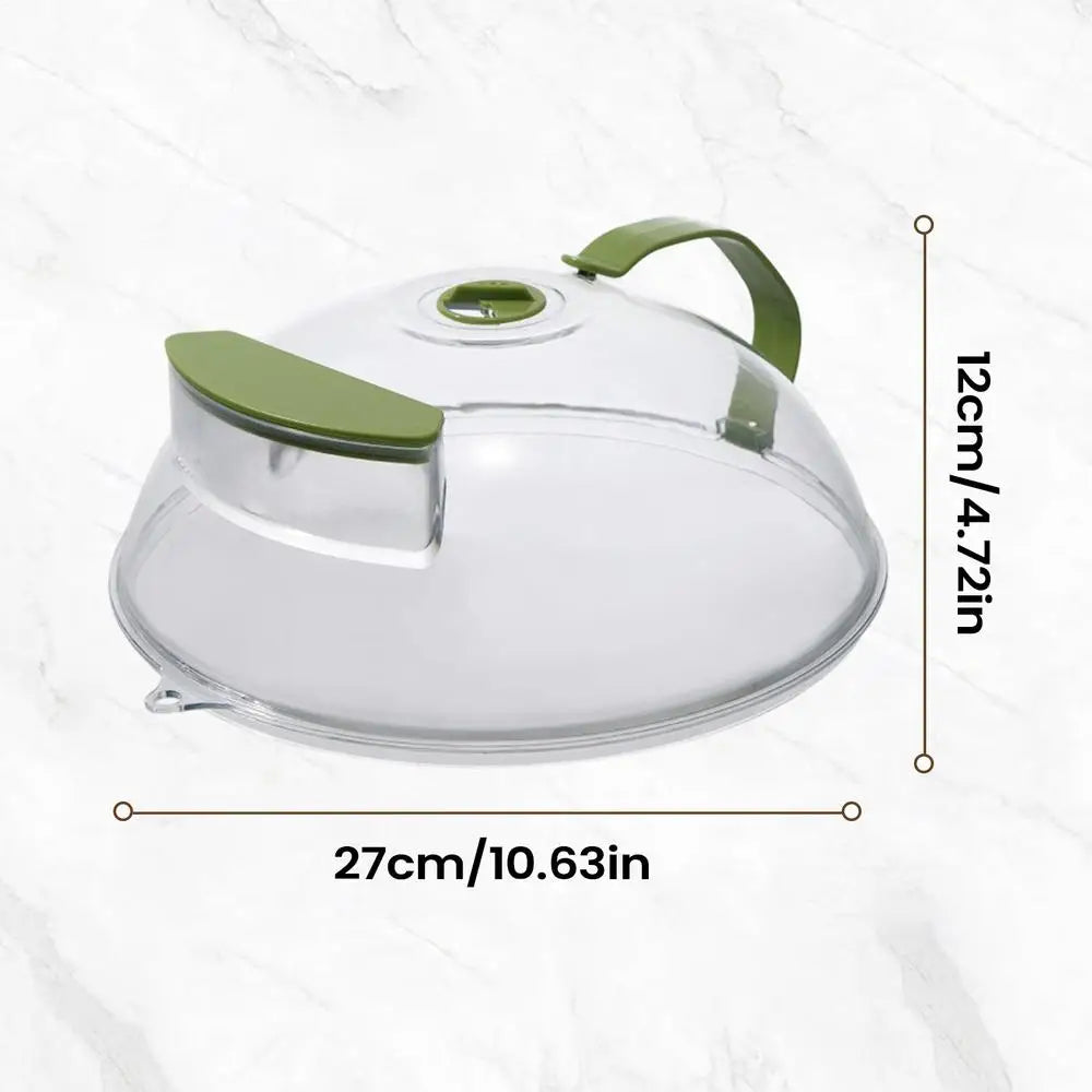 Microwave Food Cover 27x12 Cm Anti Splash Round Guard Steamer Plate