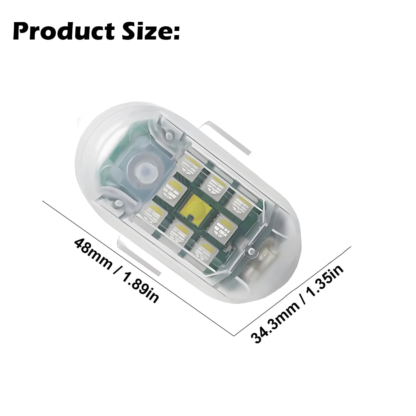 7-Color LED Strobe Warning Light – Drone, Motorcycle & Bike LED Strobe Warning Light Zpaxo