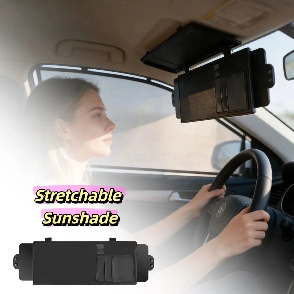 Universal Car Sun Visor Extender Adjustable Sunshade Cover Anti-glare Zpaxo
