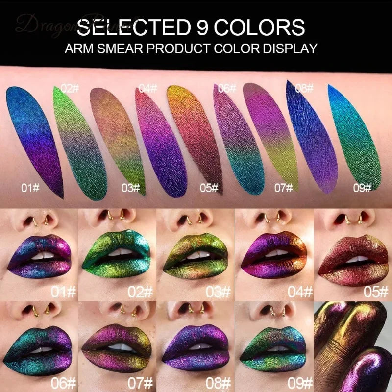 Chameleon Liquid Eyeshadow Pearl Monochrome Metal Lipgloss Shimmer