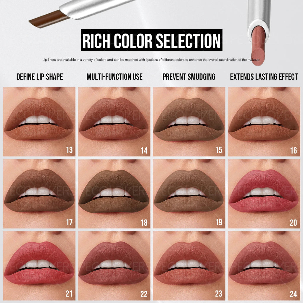 1PC Long-Lasting Waterproof Lip Liner Pen - Sweatproof Formula, Ideal for Crafting Delicate Makeup Looks Zpaxo