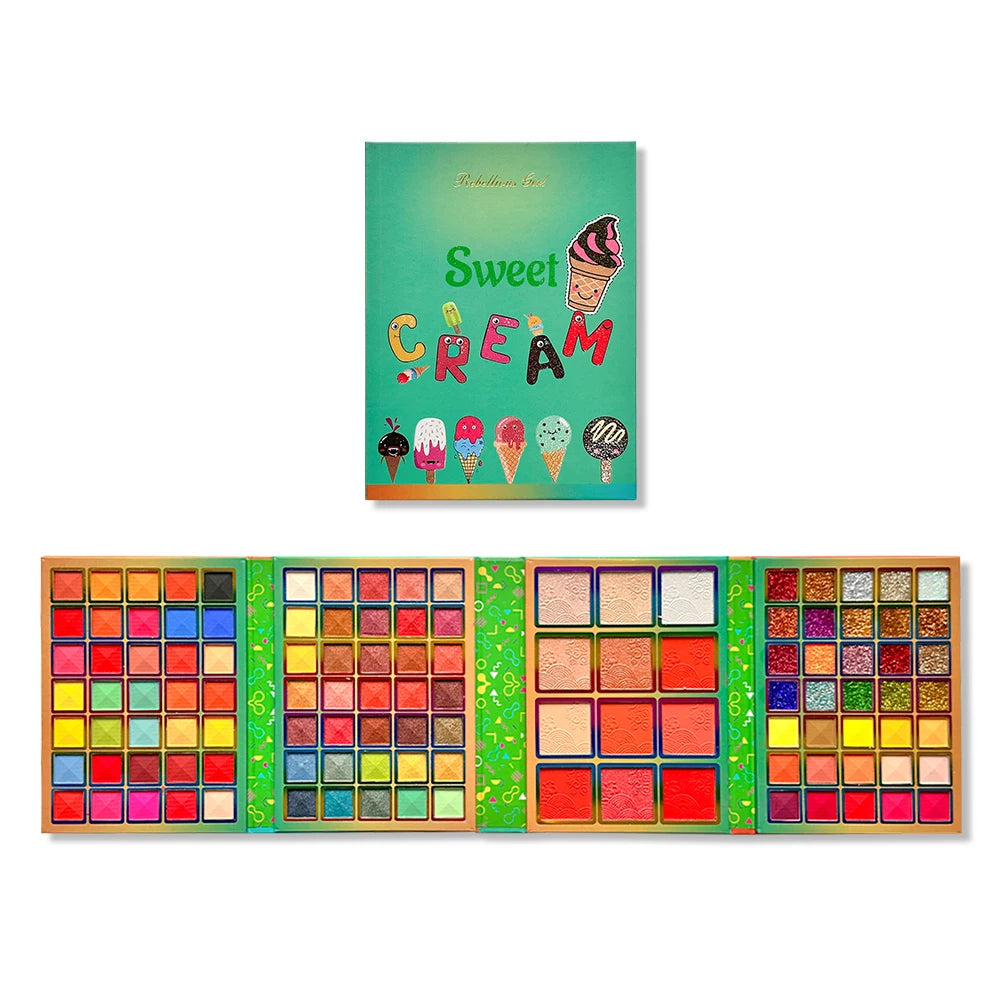 Luxury Pigment Eyeshadow Palette Blush Makeup 117 Colors DIY Eyes Zpaxo 117 color