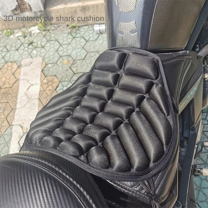 Universal Motorcycle Gel Seat Cover – 3D Air Cushion Saddle Pad