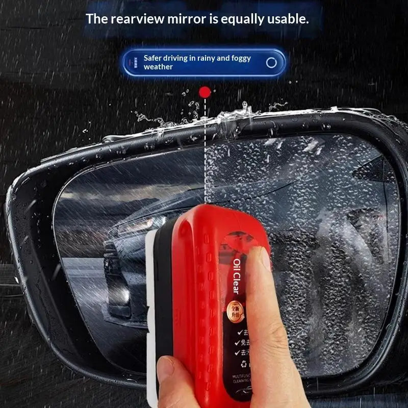 Car Windshield Glass Cleaner Sponge Brush – Oil & Water Spot Remover
