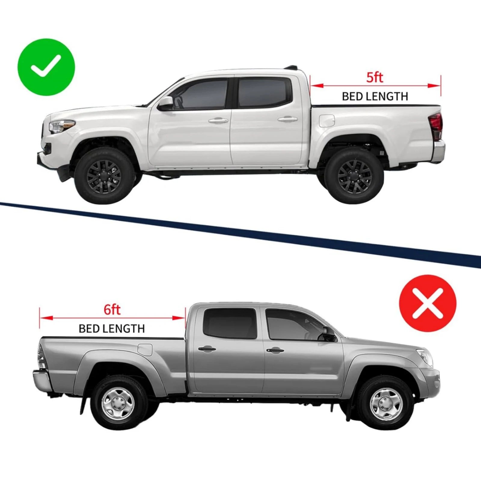 Vehicle Metal Fuel Filler Door Cover Fit Toyota Tacoma 5ft Bed