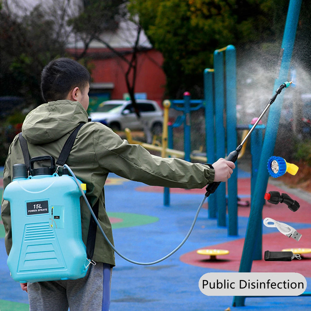 4 Gallon/15L Powerful Lawn Electric Water Sprayer with Shoulder Strap Electric Backpack Garden Sprayer for Lawn Garden Yard Zpaxo