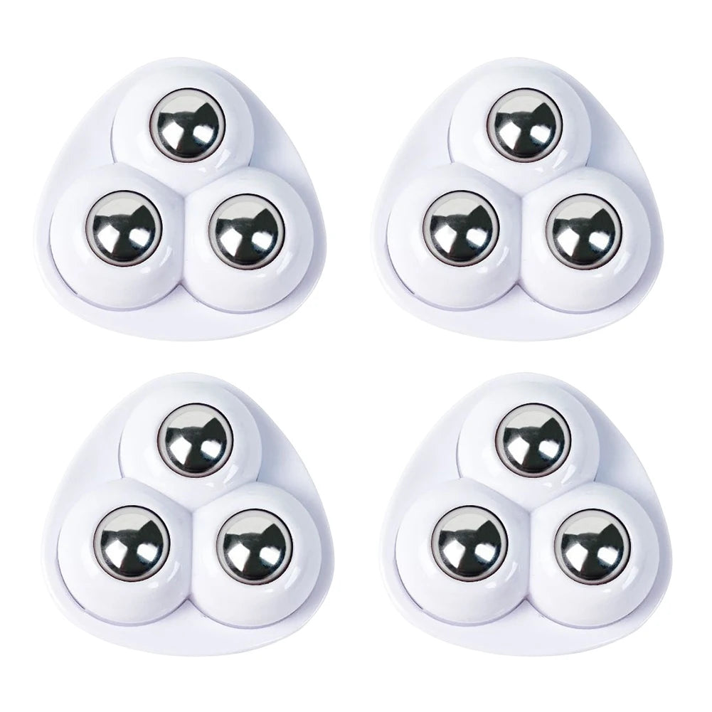Self Adhesive Paste Universal Wheel 360 Degree Rotation Small Wheels Zpaxo White Style A