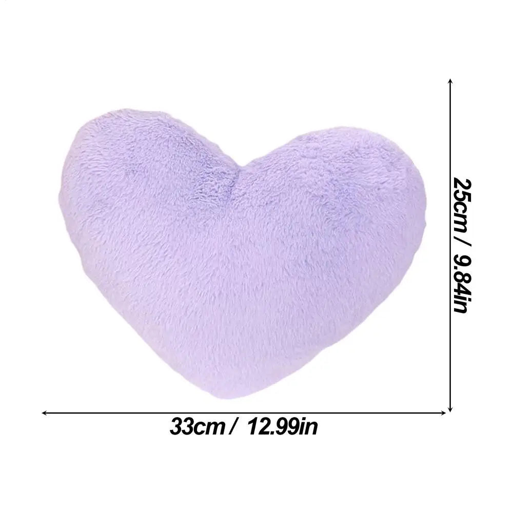Heart Throw Pillow Cute Stuffed Soft Cushion Plush Throw Pillow Sofa Cushion For Living Room Bedroom Chair Decoration Zpaxo PURPLE United States