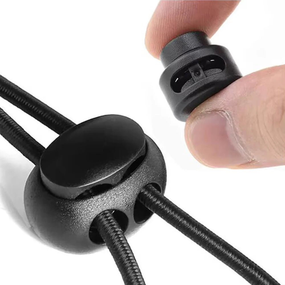 Single Double Hole Cord Lock Stopper Sportswear Shoes Backpack