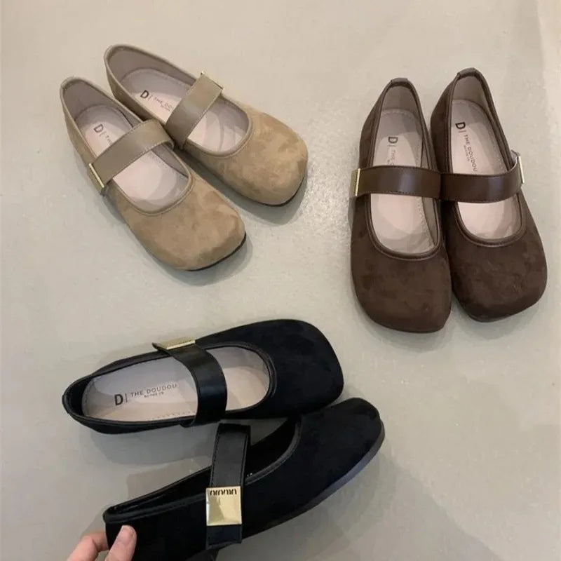 Shallow Mouthed Flat Sole Single Shoe Women 2026 Spring Autumn Soft