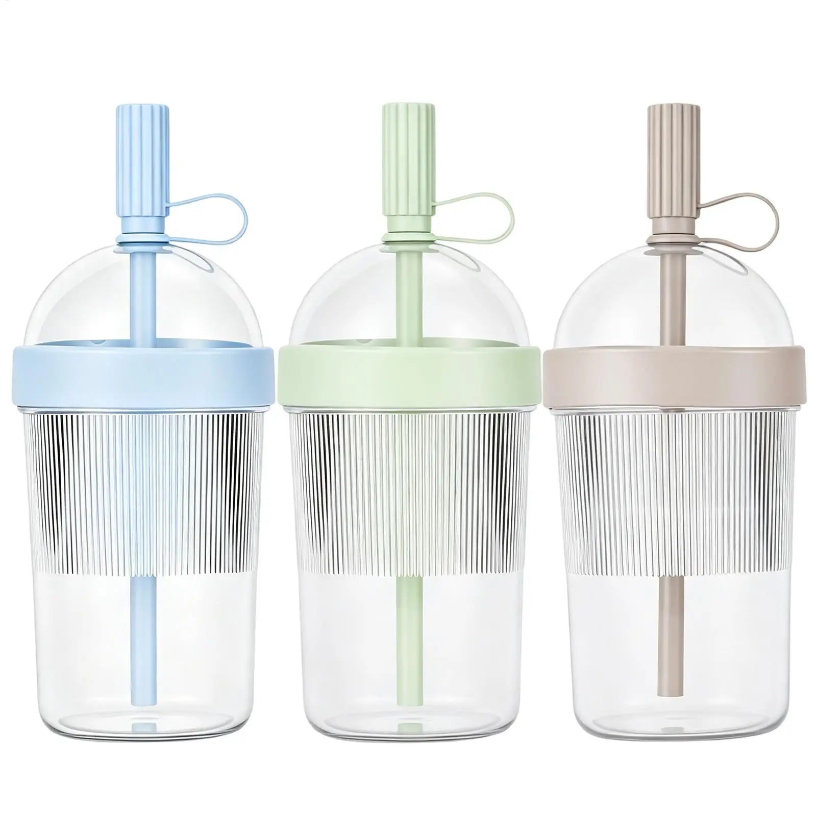 Coffee Cups Lids Reusable Drinkware Lid Straw Cold Drink Tumbler